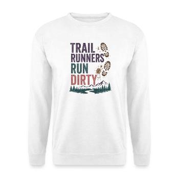 Trailrunner laufen schmutzig - Unisex Pullover - Weiß - Vorne