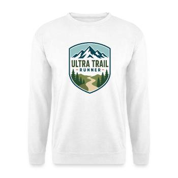 Ultra Trail Runner Mountain Shield - Unisex Pullover - Weiß - Vorne