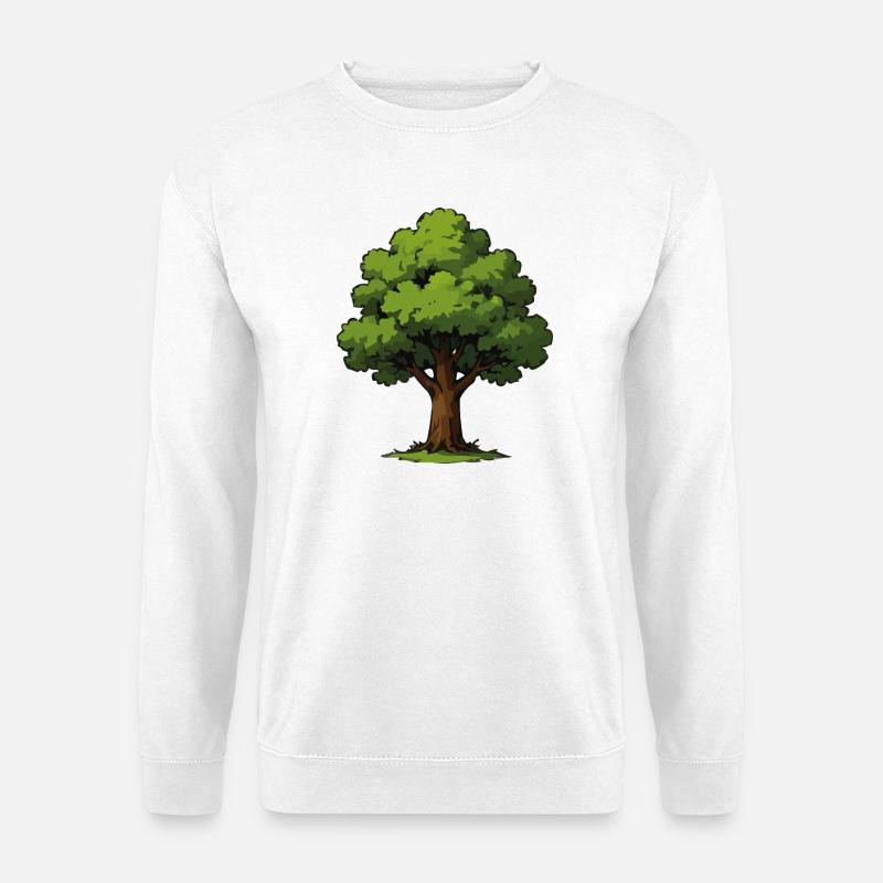 Tree illustration - Unisex Sweatshirt - white