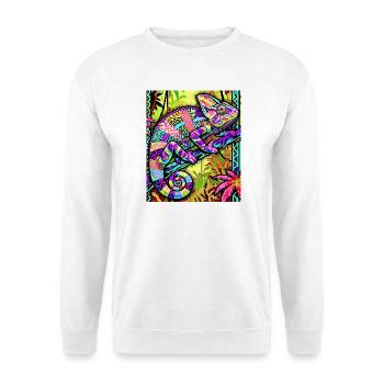 Chamäleon - Unisex Pullover - Weiß - Vorne