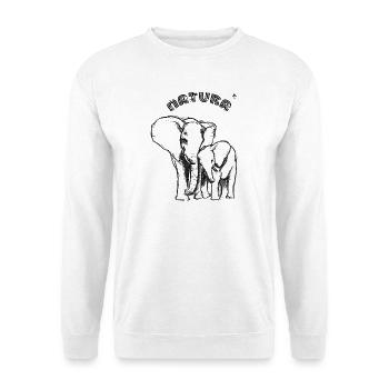 Elephant Nature - Unisex Sweatshirt - white - Front