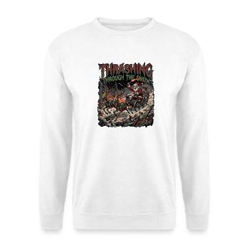 Le Père Noël du Heavy Metal - Sweat-shirt Unisexe - blanc - Devant