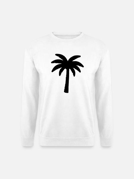 Palme - Unisex Pullover - Weiß