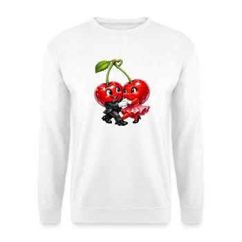Kirschen Tanzen - Unisex Pullover - Weiß - Vorne