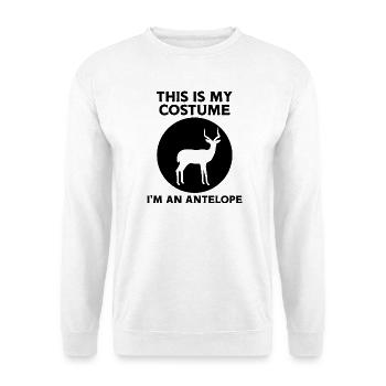 Antelope Costume Funny - Unisex Sweatshirt - white - Front