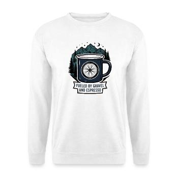 Fueled by Gravel and Espresso Coffee Mug - Unisex Sweatshirt - white - Front