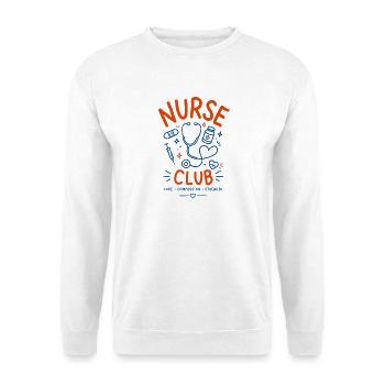 Nurse t-shirt design - Unisex Sweatshirt - white - Front
