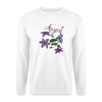 August - Unisex Sweatshirt - white - Front