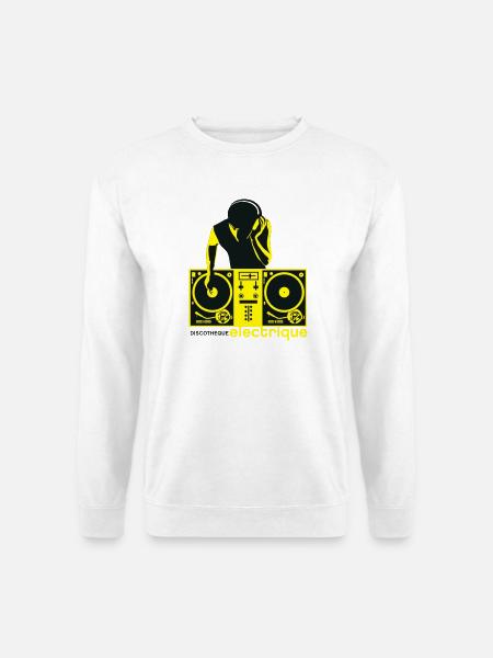 discotheque electrique - Unisex Pullover - Weiß