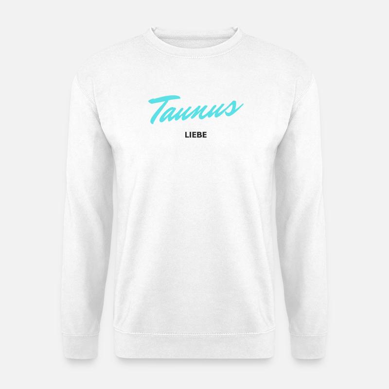 Taunusliebe goes 80s (mit schwarz) - Unisex Pullover - Weiß