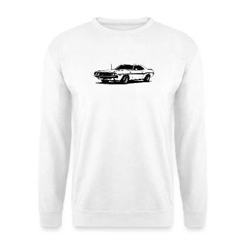 American Muscle Car - Unisex Pullover - Weiß - Vorne