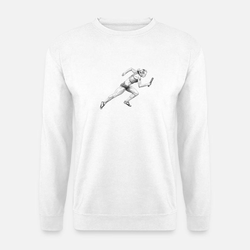 Runner - Unisex Sweatshirt - white