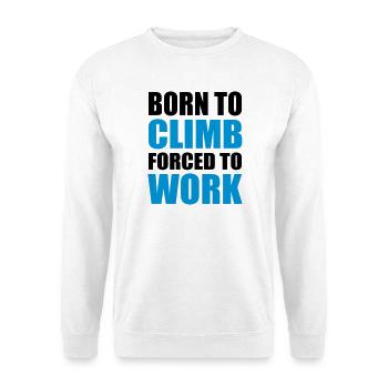 escalade - Sweat-shirt Unisexe - blanc - Devant