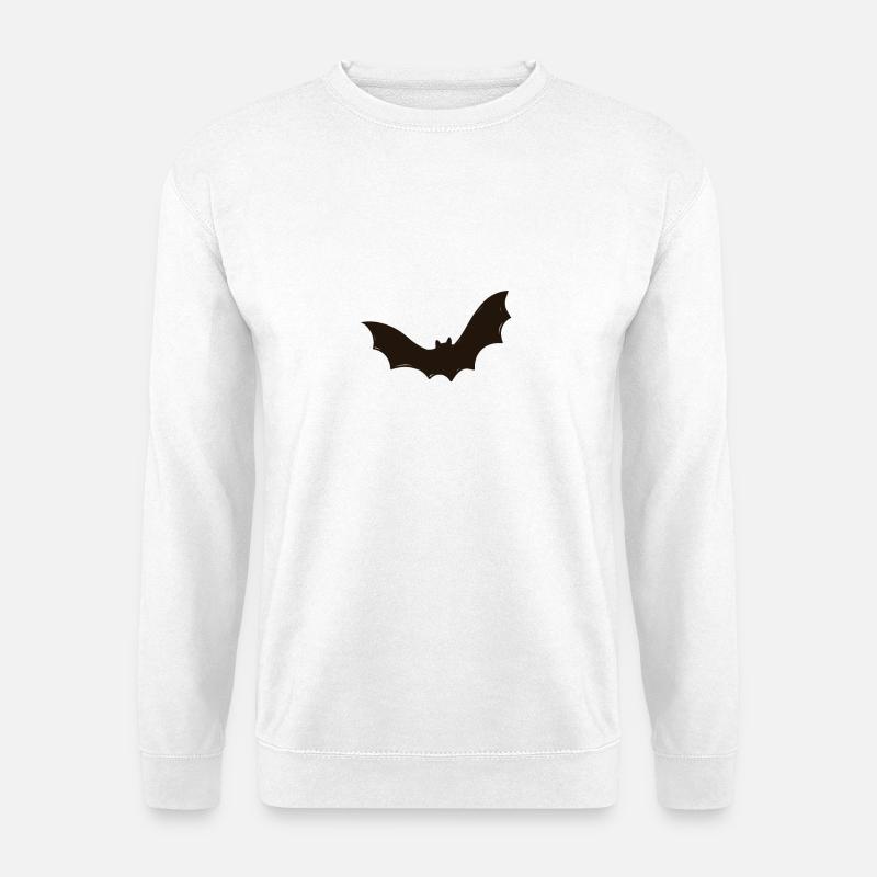 Fledermaus, Halloween, Robin, Grusel - Unisex Pullover - Weiß