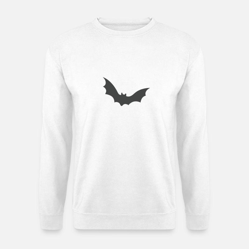 Fledermaus, Halloween, Robin, Grusel - Unisex Pullover - Weiß