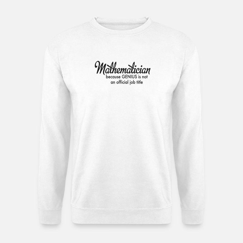mathematics - Unisex Sweatshirt - white