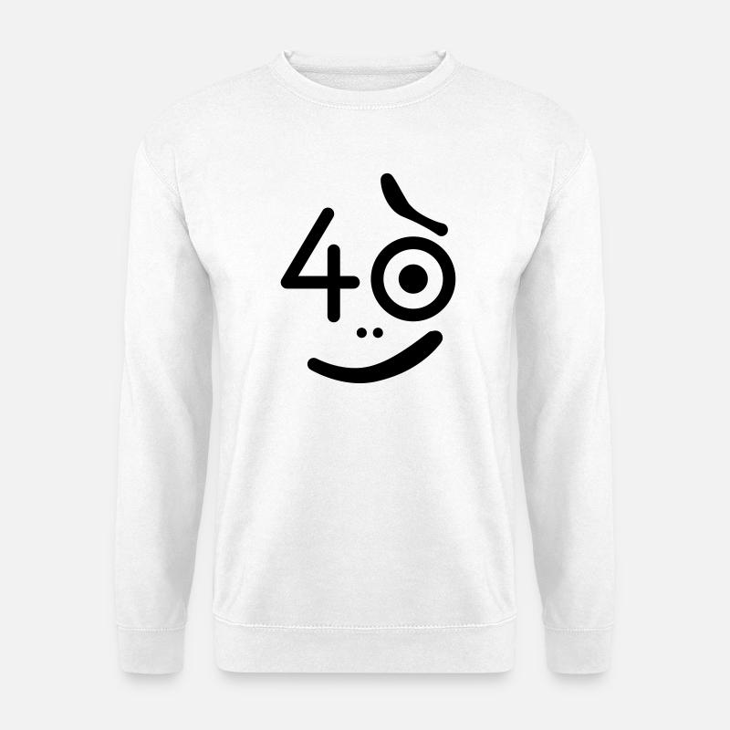 40 years - so what? - Unisex Sweatshirt - white