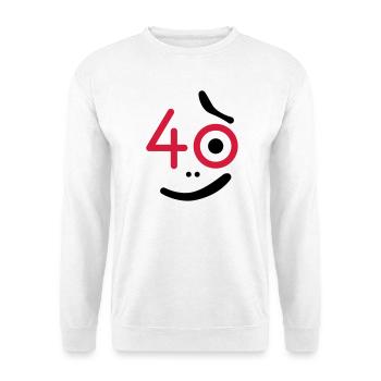 40 Jahre - so what? - Unisex Pullover - Weiß - Vorne