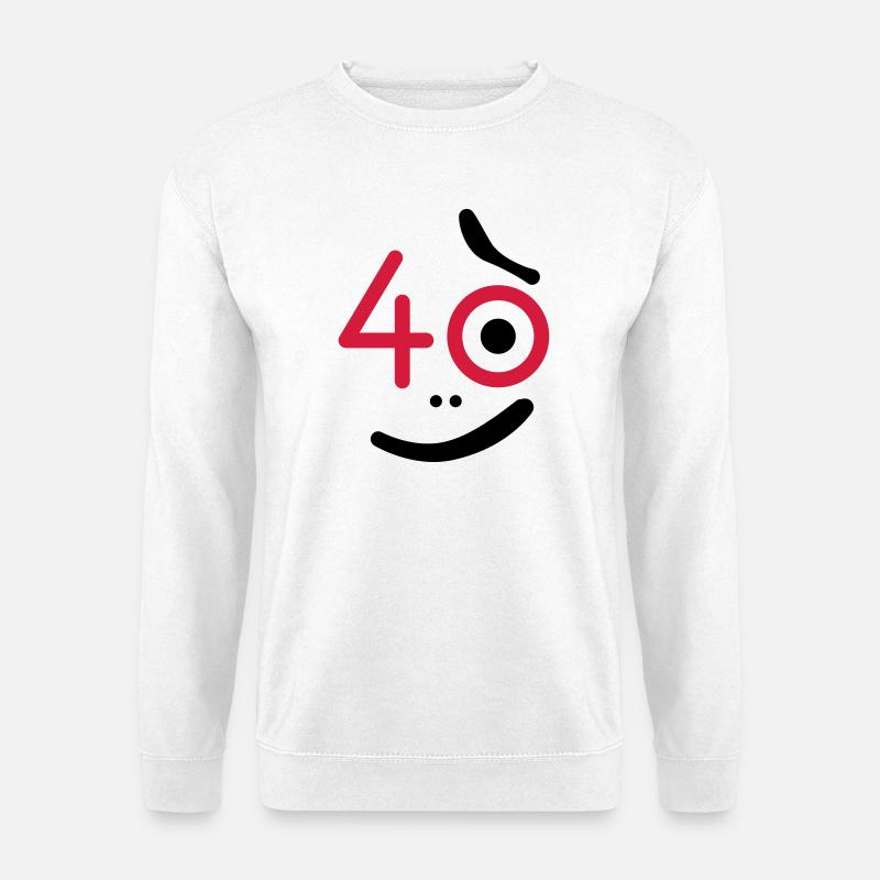40 Jahre - so what? - Unisex Pullover - Weiß