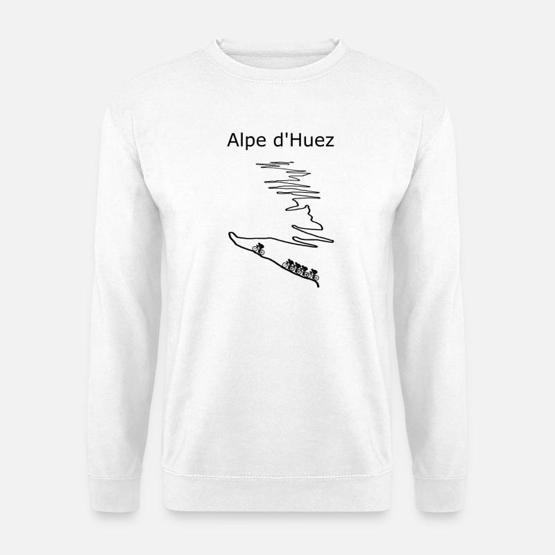Auge des Monte Huez mit Schneefahne - Unisex Pullover - Weiß