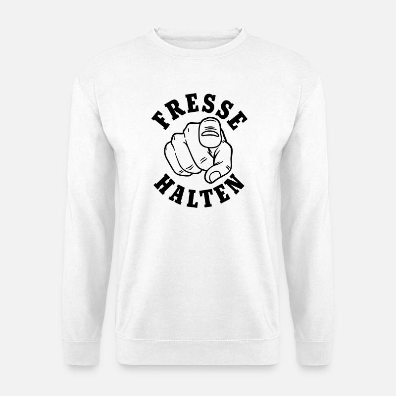 Fresse halten - Unisex Pullover - Weiß