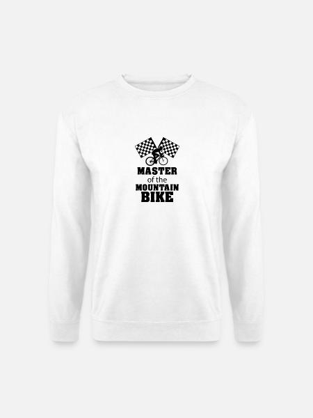 Mountainbike, Biking, Bike, Fahrrad, Fahrradsport - Unisex Pullover - Weiß