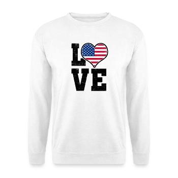 Love USA - Unisex Sweatshirt - white - Front