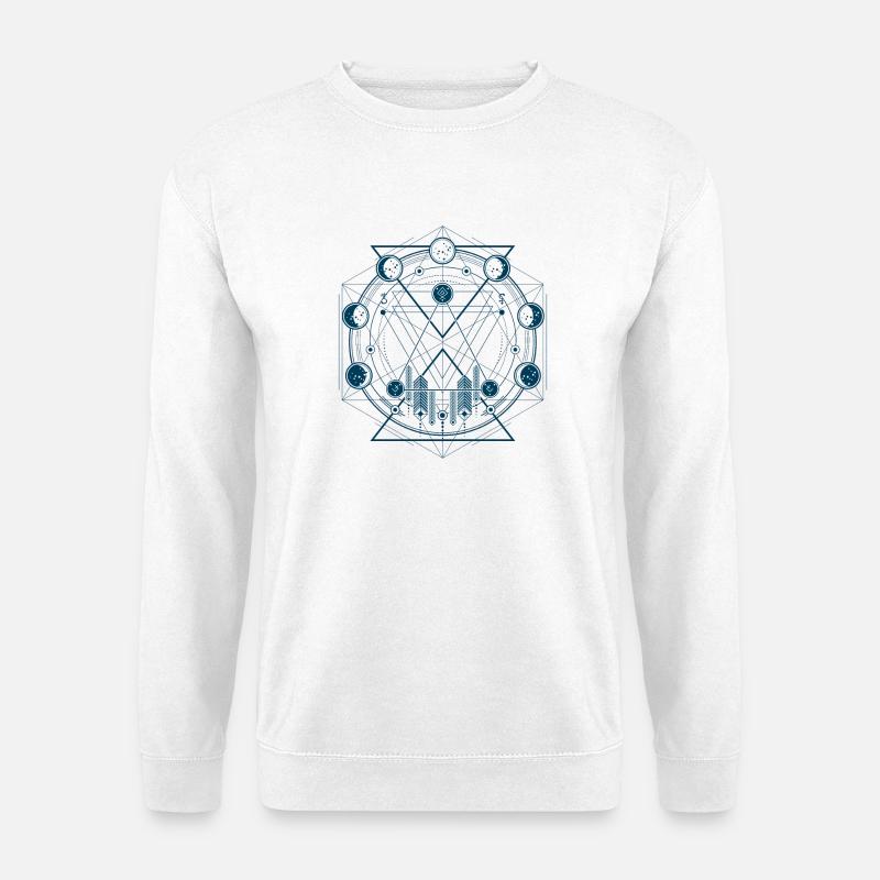 Geometrie - Unisex Pullover - Weiß