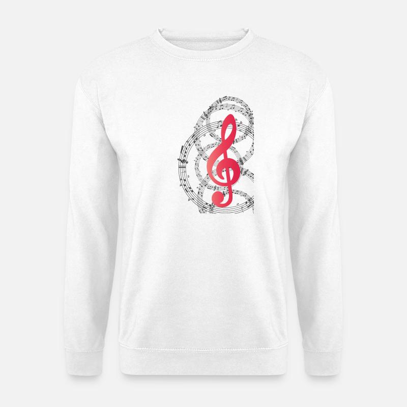 Music clef - Unisex Sweatshirt - white