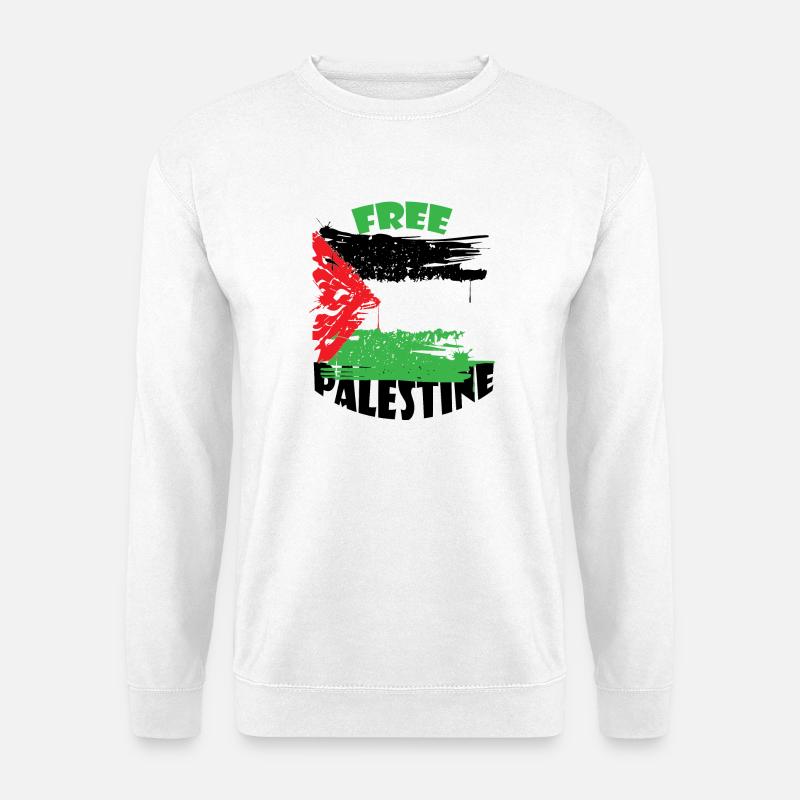 freies Palästina - Unisex Pullover - Weiß