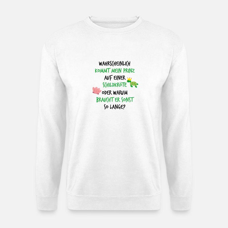 Prinzessin Prinzessinnenshirt Geschenkidee Krone - Unisex Pullover - Weiß