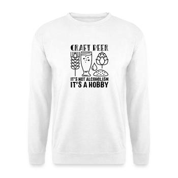 Bière artisanale - Sweat-shirt Unisexe - blanc - Devant