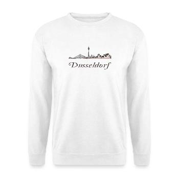 Düsseldorf - Sweat-shirt Unisexe - blanc - Devant