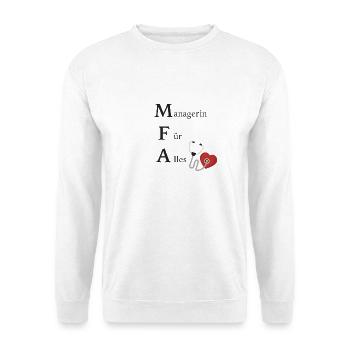 Managerin Für Alles! MFA / Arzthelferin - Unisex Pullover - Weiß - Vorne