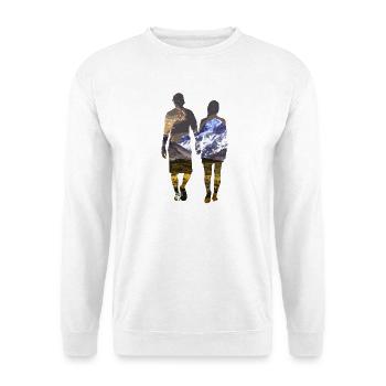 Les montagnes - Sweat-shirt Unisexe - blanc - Devant
