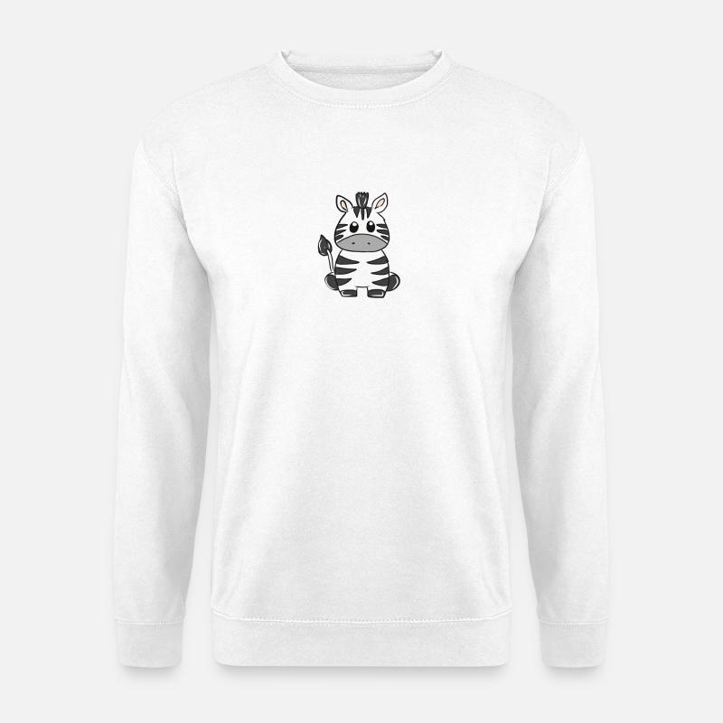 zebra - Unisex Sweatshirt - white