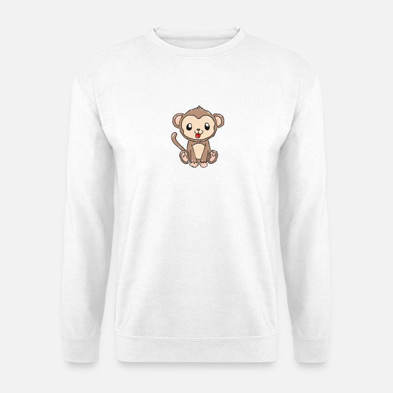 monkey - Unisex Sweatshirt - white