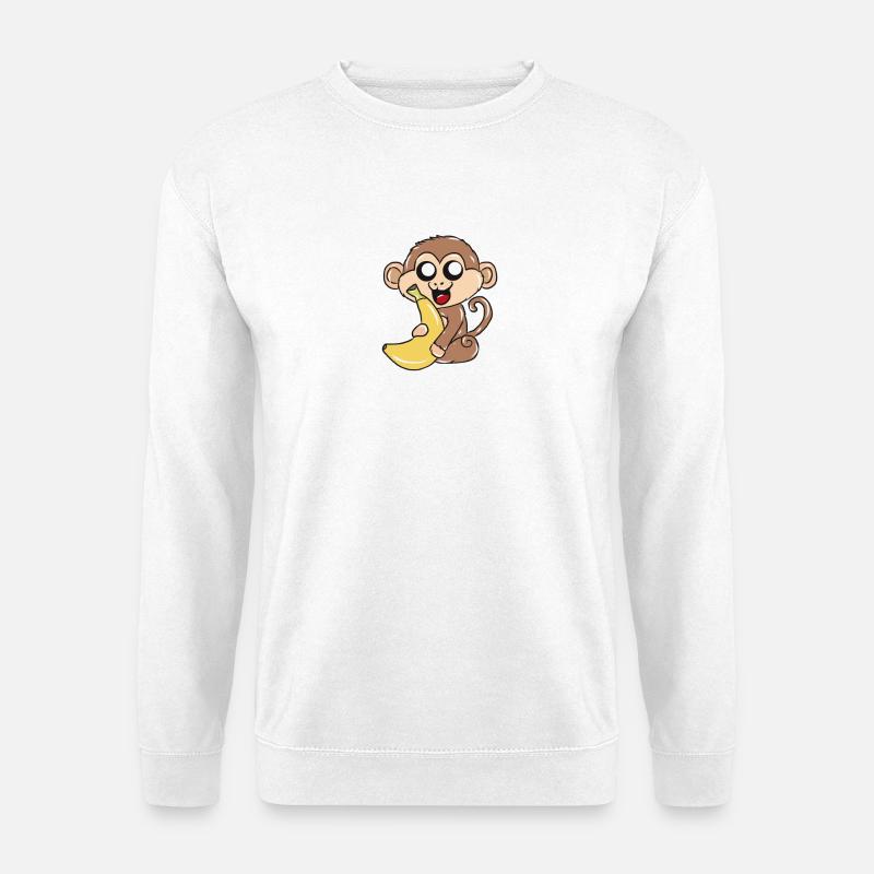 monkey - Unisex Sweatshirt - white