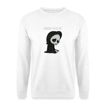 No Hugs - No hugs - Unisex Sweatshirt - white - Front