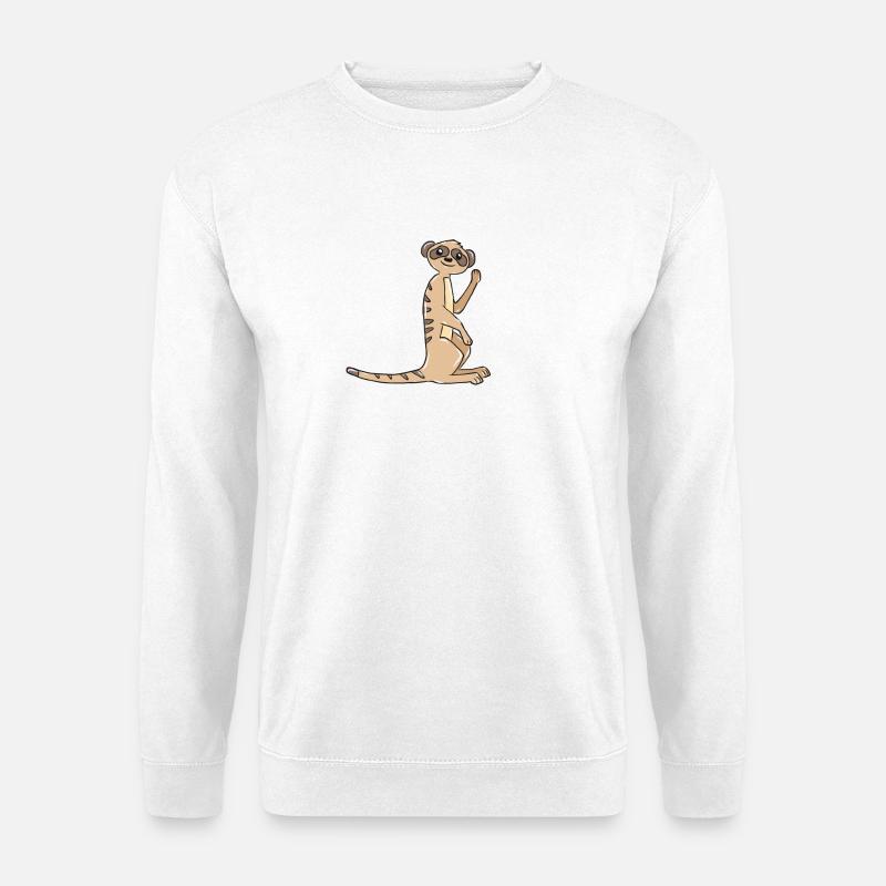 Erdmännchen Geschenk - Unisex Pullover - Weiß