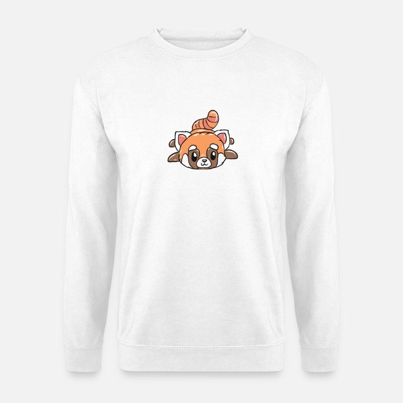 Roter Panda - Unisex Pullover - Weiß