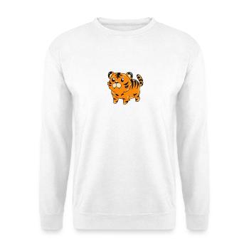 tigre - Sweat-shirt Unisexe - blanc - Devant