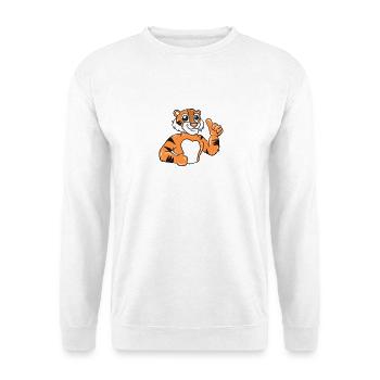 tigre - Sweat-shirt Unisexe - blanc - Devant