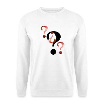 Question mark Fireworks - Unisex Sweatshirt - white - Front