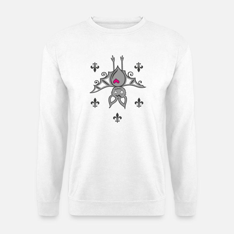 Vampir Fledermaus Halloween - Unisex Pullover - Weiß