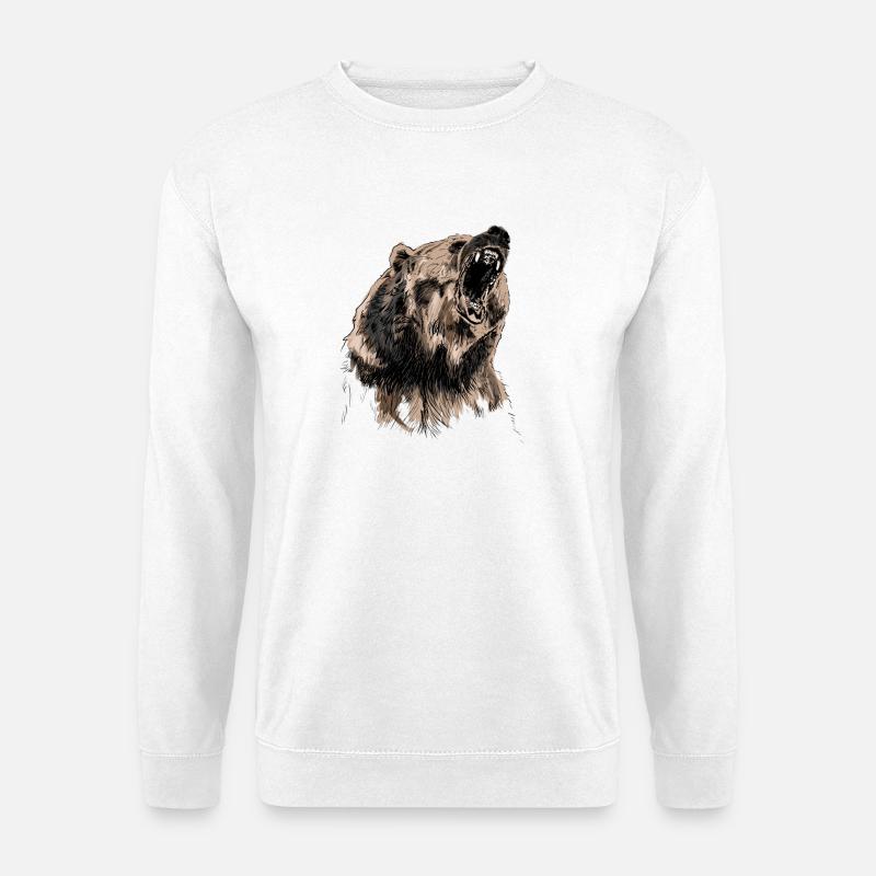 bear - Unisex Sweatshirt - white