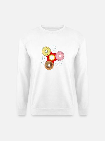 Donut Fidget Spinner Sweet Mashup - Unisex Pullover - Weiß