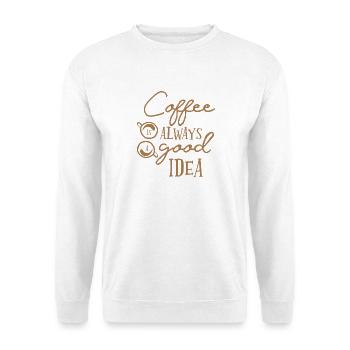 coffee - Unisex Sweatshirt - white - Front