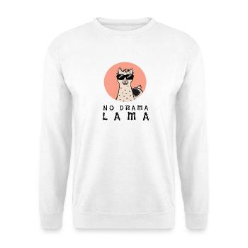 PAS DE DRAMA LAMA - Sweat-shirt Unisexe - blanc - Devant