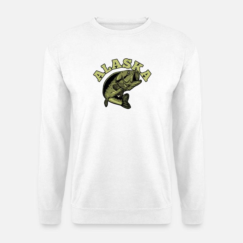 Alaska Fisch - Unisex Pullover - Weiß